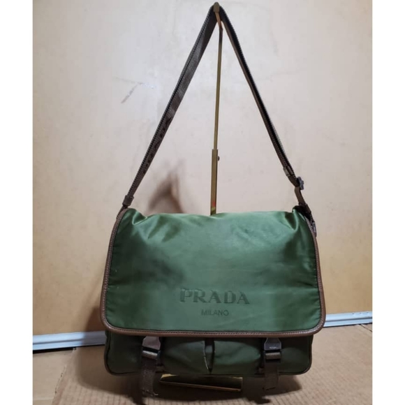 Prada Other - Authentic PRADA Nylon Jacquard Logo Messenger Bag